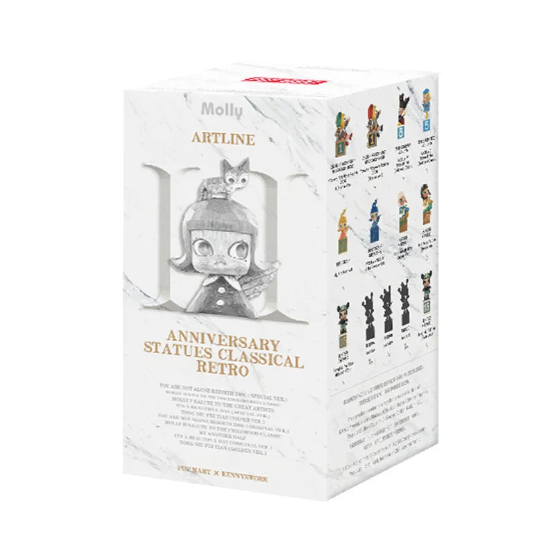 Genuine Pop Mart Molly Anniversary Statues Classical Retro 2 Series Blind Box Figures 1 Unopened Blind Box Mythical - Tophatter Daily Deals