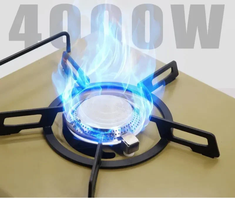 Camping Gas Stove Folding Burner with IGT Table Khaki Camp Cooking - Tophatter Daily Deals