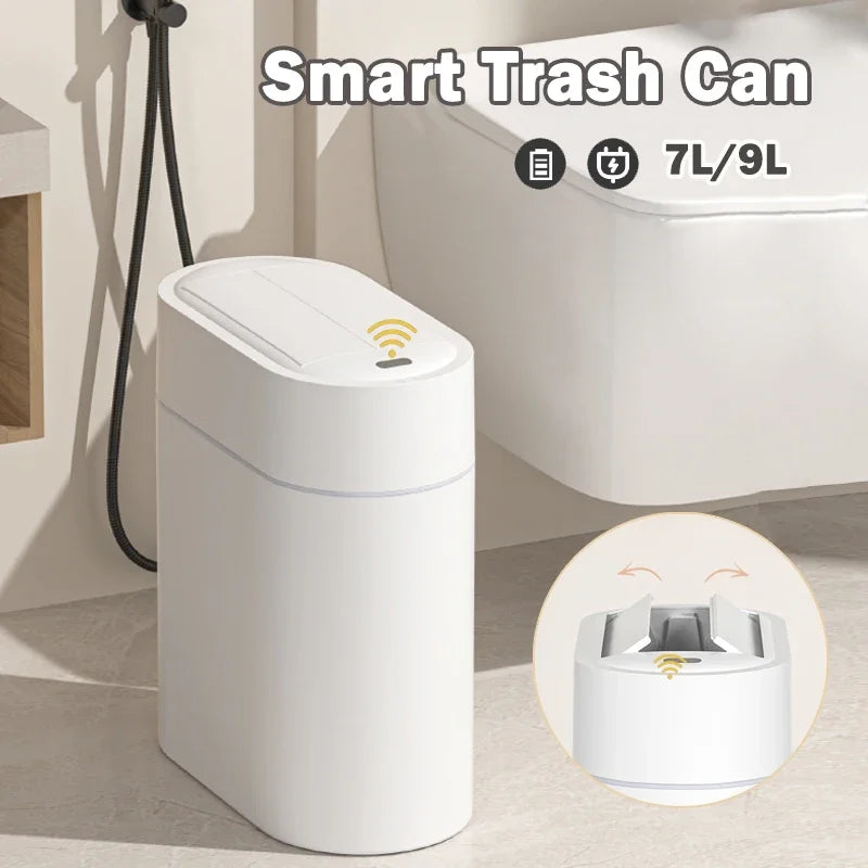 Smart Sensor 9L Automatic Bagging Kitchen Trash Can - Tophatter Daily Deals