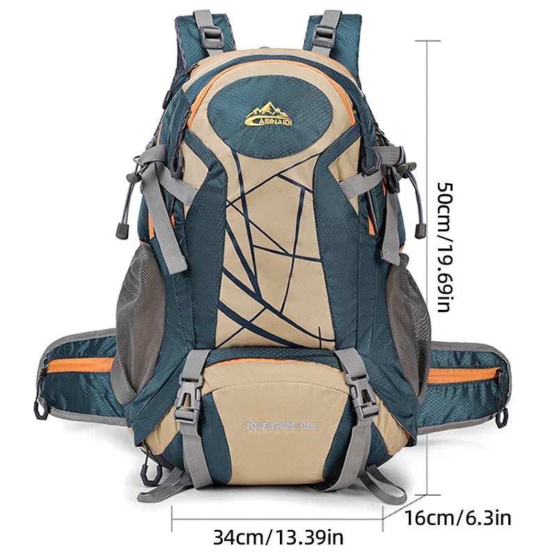 Climbing Camping Backpack Gear Storage Blue Backpacks - Tophatter Daily Deals