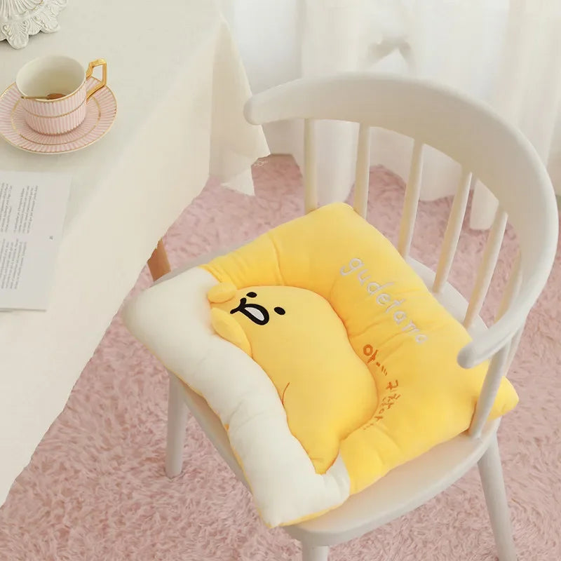 Sanrio Gudetama Plush Pillow Square (40cm) Food - Tophatter Daily Deals