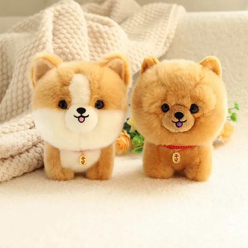 Corgi Dog Plush Toy Stuffed Animal Shiba inu ChowChow Yorkshire Bichon Husky Plush Animals - Tophatter Daily Deals