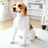 Realistic Puppy Dog Plush Beagle Animals - Tophatter Daily Deals