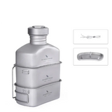 Titanium Camping Cooking Mess Set Grey Camp Cooking - Tophatter Daily Deals