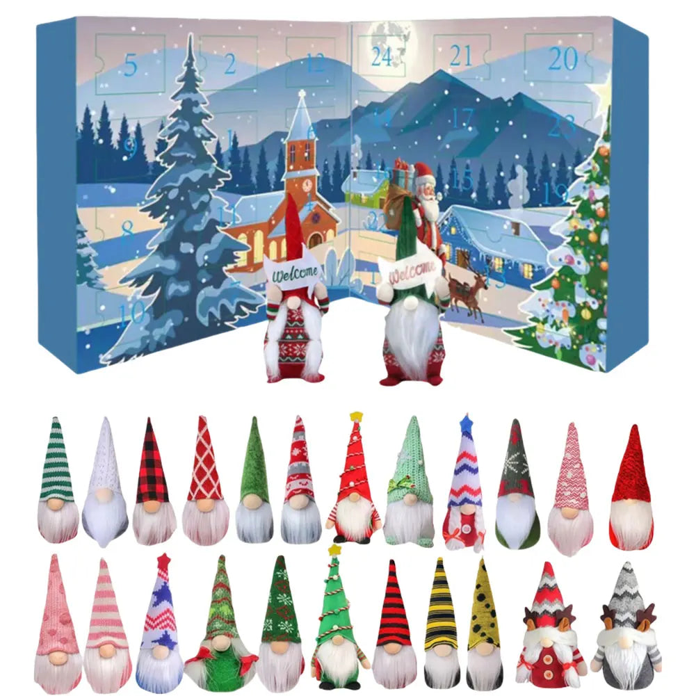 Christmas Gnome Advent Calendar 24 Plush Gnome Dolls 2025 - Tophatter Daily Deals