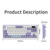 Mechanical Keyboard 87 Key Tri Mode RGB Hot Swappable - Tophatter Daily Deals
