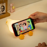 Duck Rechargeable LED Night Light Pat Silicone Lamp Bedside Nightlight Animals - Tophatter Daily Deals