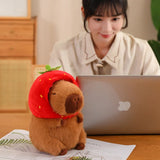 Kawaii Snack Attack: Hamburger Capybara Dog Pig Capibaras Pizza Bubble Tea Cushion Plush Animals - Tophatter Daily Deals