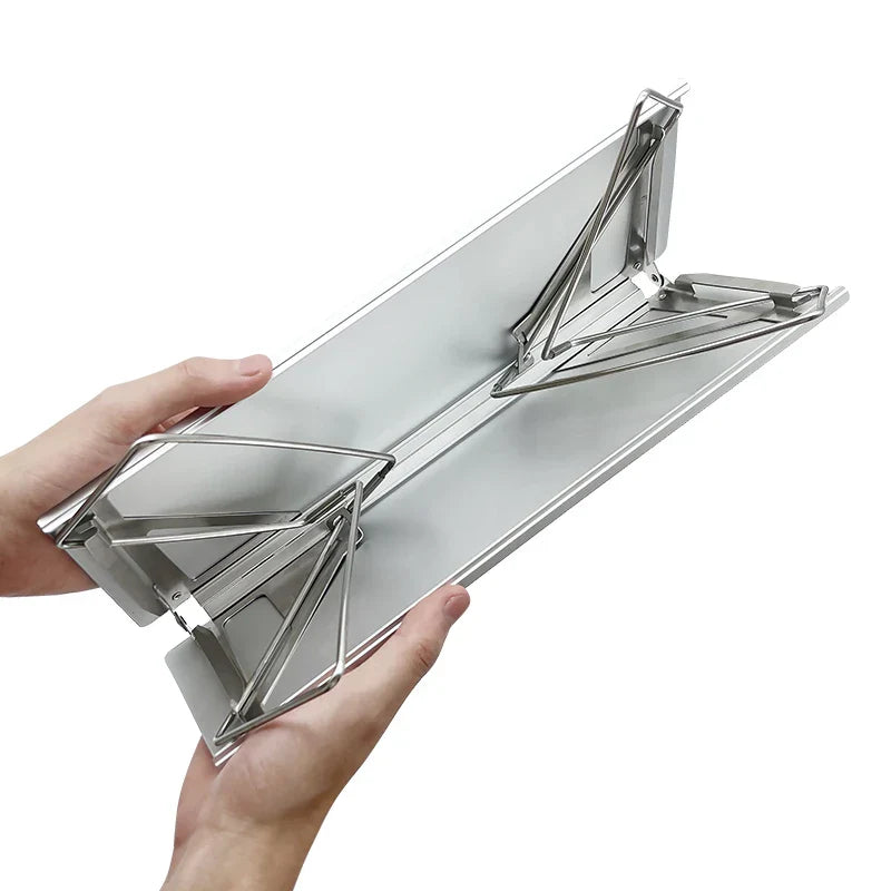 Ultralight Mini Folding Camping Table Silver Camp Furniture - Tophatter Daily Deals