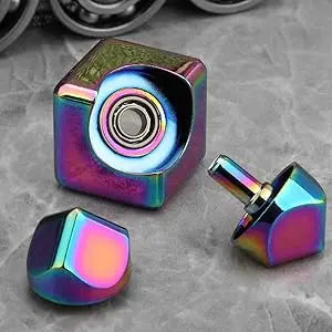 Fidget Spinner Cube Metal Desk Toy Stress Relief Gadget - Tophatter Daily Deals