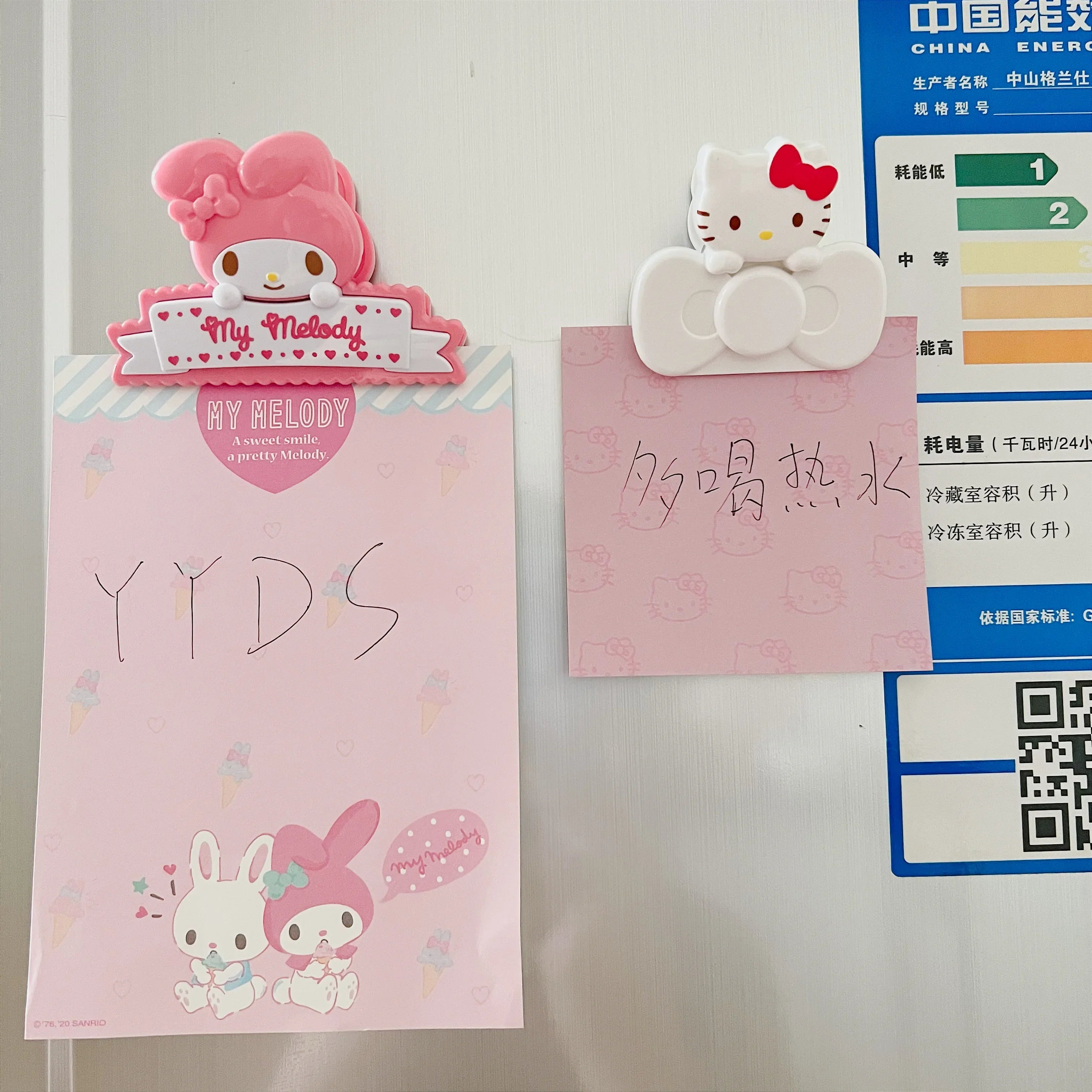 My Melody Magnetic Clip Refrigerator Magnet Pink Animals - Tophatter Daily Deals