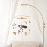 Wooden Rabbit Crib Mobile Newborn Sensory Toys Soft - Tophatter Daily Deals