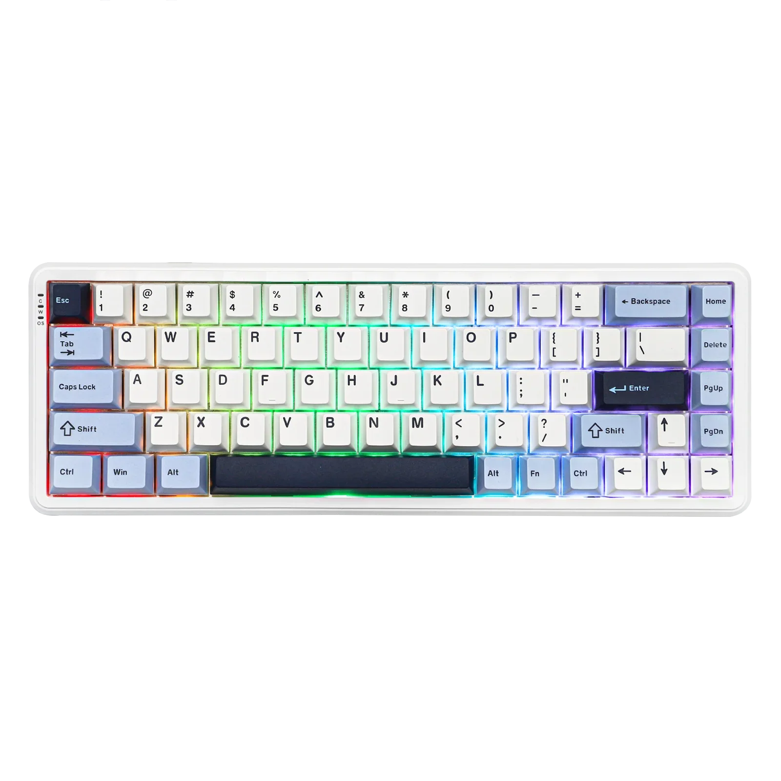 Mechanical Keyboard 68Key Wireless Bluetooth RGB Hall Effect Magnetic Rice Switch - Tophatter Daily Deals