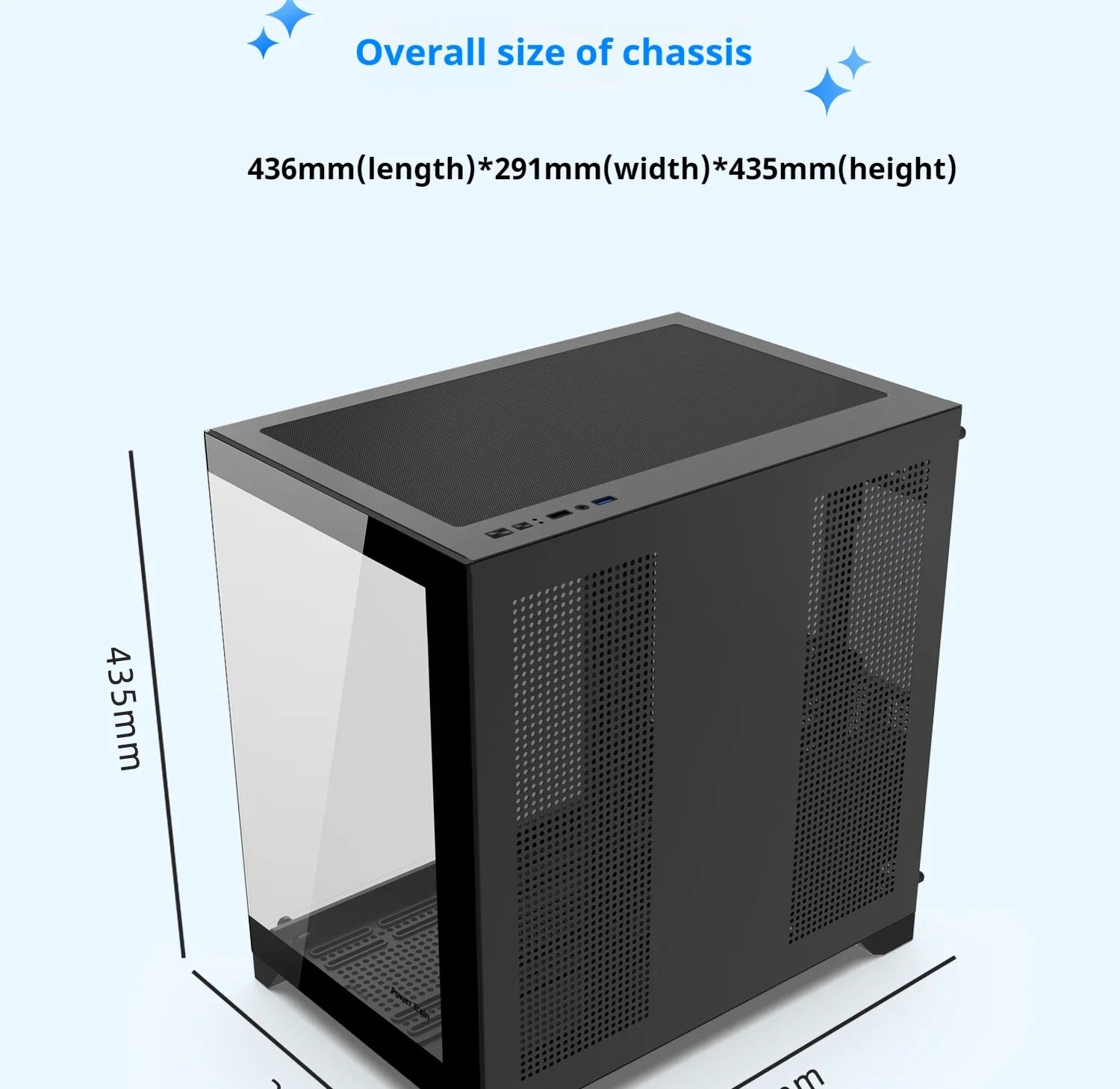Gaming PC Case Dreamland Pro ATX Dual Glass 360mm Chassis - Tophatter Daily Deals