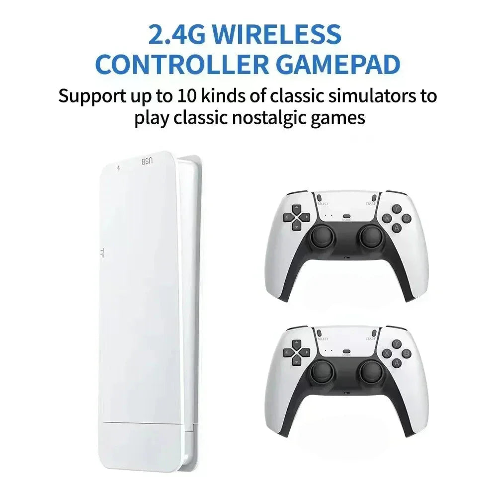 Mini Retro Game Console with 20,000 Classic Games - 4K HD Output, Dual Wireless Controllers - Tophatter Daily Deals