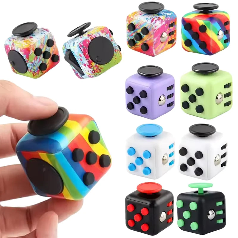 Fidget Cube Antistress Spinner Toy Sensory Stress Relief - Tophatter Daily Deals