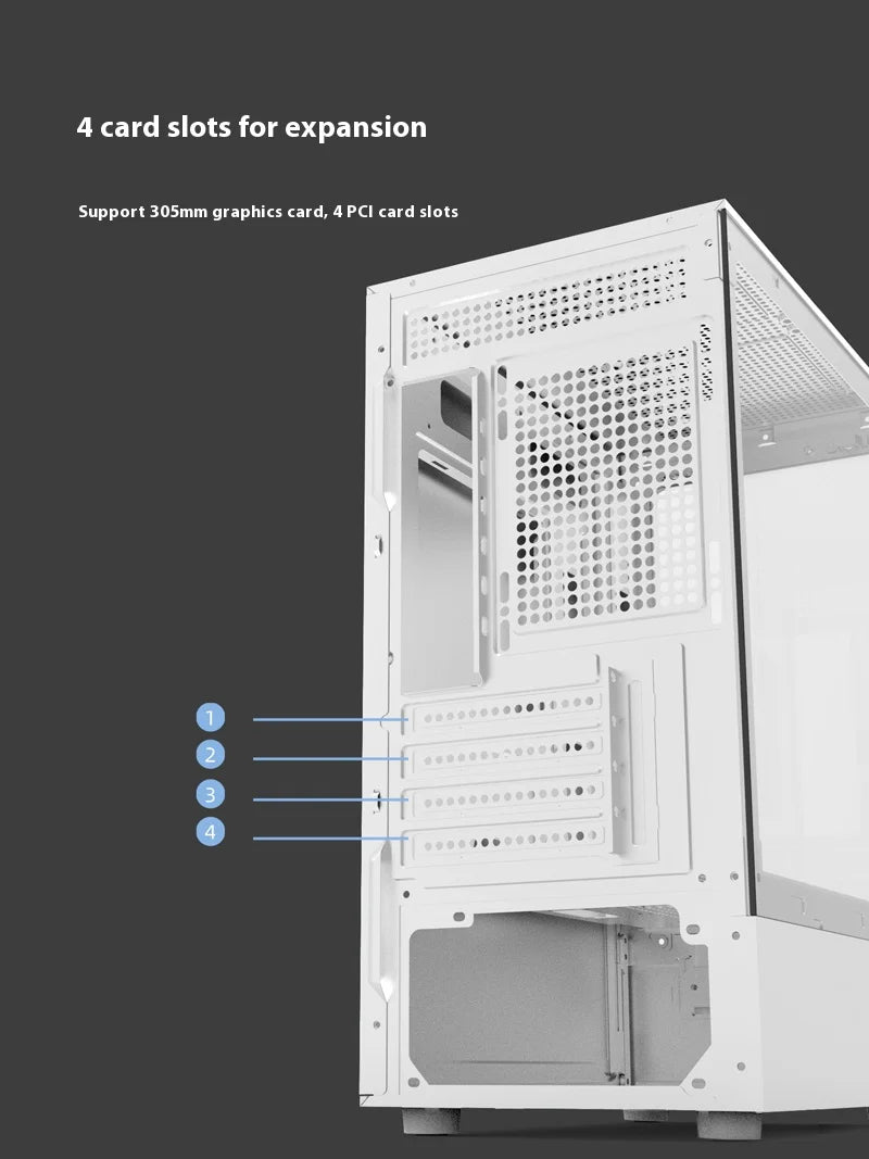 Mini ITX PC Case 240mm Water Cooling MicroATX Chassis - Tophatter Daily Deals