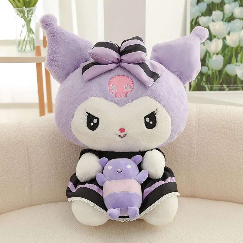 Sanrio Hello Kitty Kuromi Melody Cinnamoroll Stuffed Toys Kawaii Kuromi Lilac (30cm) Anime - Tophatter Daily Deals