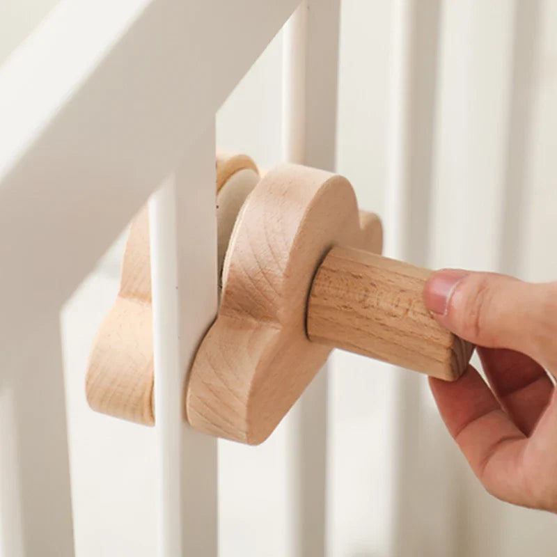 Wooden Crib Mobile Bracket Newborn Sensory Toys Soothing - Tophatter Daily Deals
