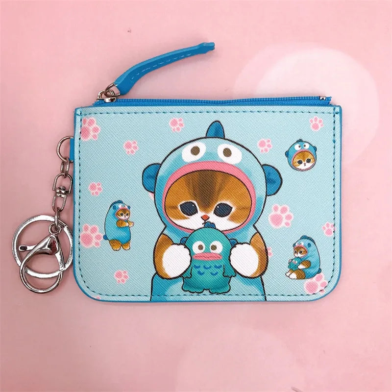 Mofusand x Sanrio Card Holder Coin Purse Keyring Hangyodon Animals - Tophatter Daily Deals