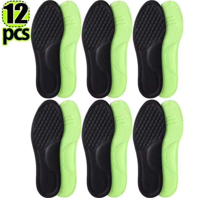 Memory Foam Orthopedic Insoles 12 Pack Antibacterial Plantar Fascia Insole - Tophatter Daily Deals
