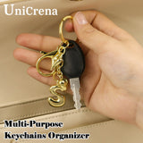 Personalized Keychain Gold Bubble Letter Bag Charm Gift - Tophatter Daily Deals
