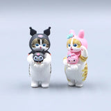 Mofusand x Sanrio Mini Kawaii Figure Set Shark Cat Kuromi Hello Kitty Hangyodon Anime - Tophatter Daily Deals