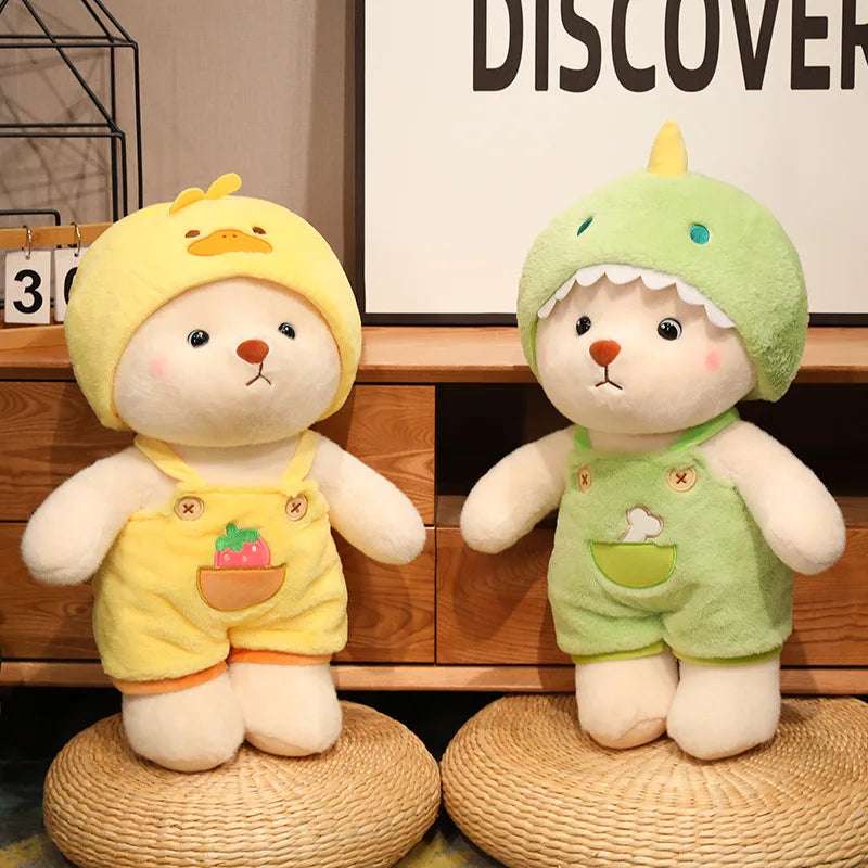 Dinosaur Bear Plush Toy Cute Stuffed Animals Bunny Duck Plushie Animals - Tophatter Daily Deals