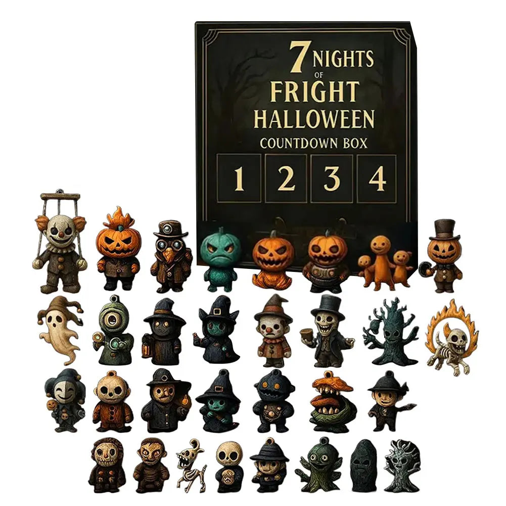 Halloween Advent Calendar 31 Days Collectible Figurines 2025 - Tophatter Daily Deals