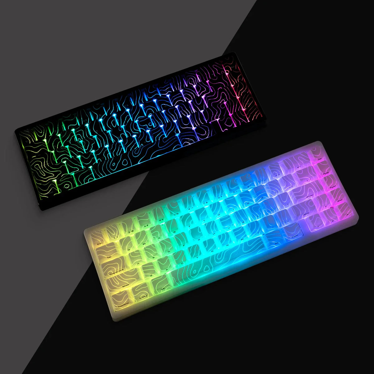 Mechanical Keyboard M67 67 Key Gasket Hot Swappable RGB - Tophatter Daily Deals