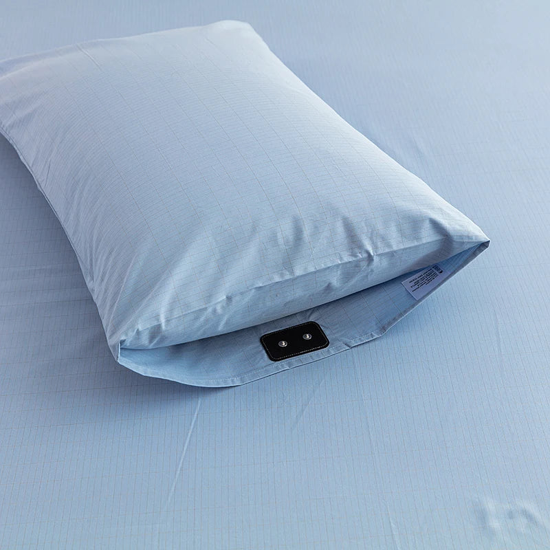 Earthing Fitted Sheet Organic Cotton Silver Grounding Pillow Case (Queen) - Tophatter Daily Deals