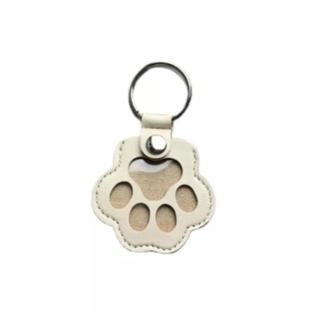 Pet Hair Keychain Paw Pendant PU Leather Hair Holder - Tophatter Daily Deals