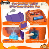 Pumpkin Bubble Machine Halloween 2025 With Lights Sound - Tophatter Daily Deals