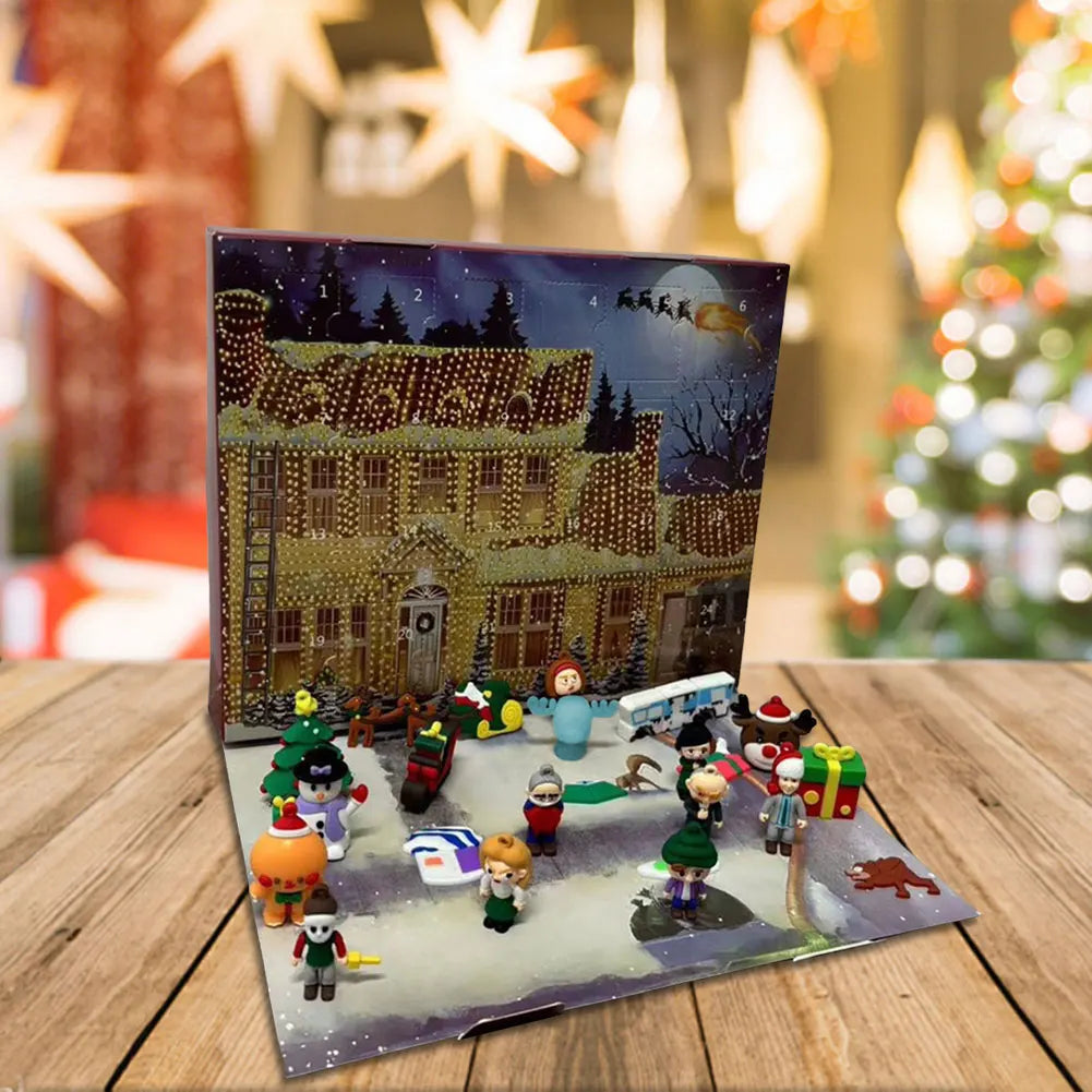 Advent Calendar 24 Days 3D Figures Christmas Countdown Gift - Tophatter Daily Deals