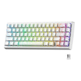 Mechanical Keyboard M67 67 Key Gasket Hot Swappable RGB White spider web - Tophatter Daily Deals