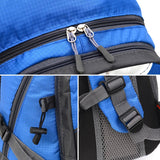 Hiking Backpack Nylon Bag Blue Backpacks - Tophatter Daily Deals