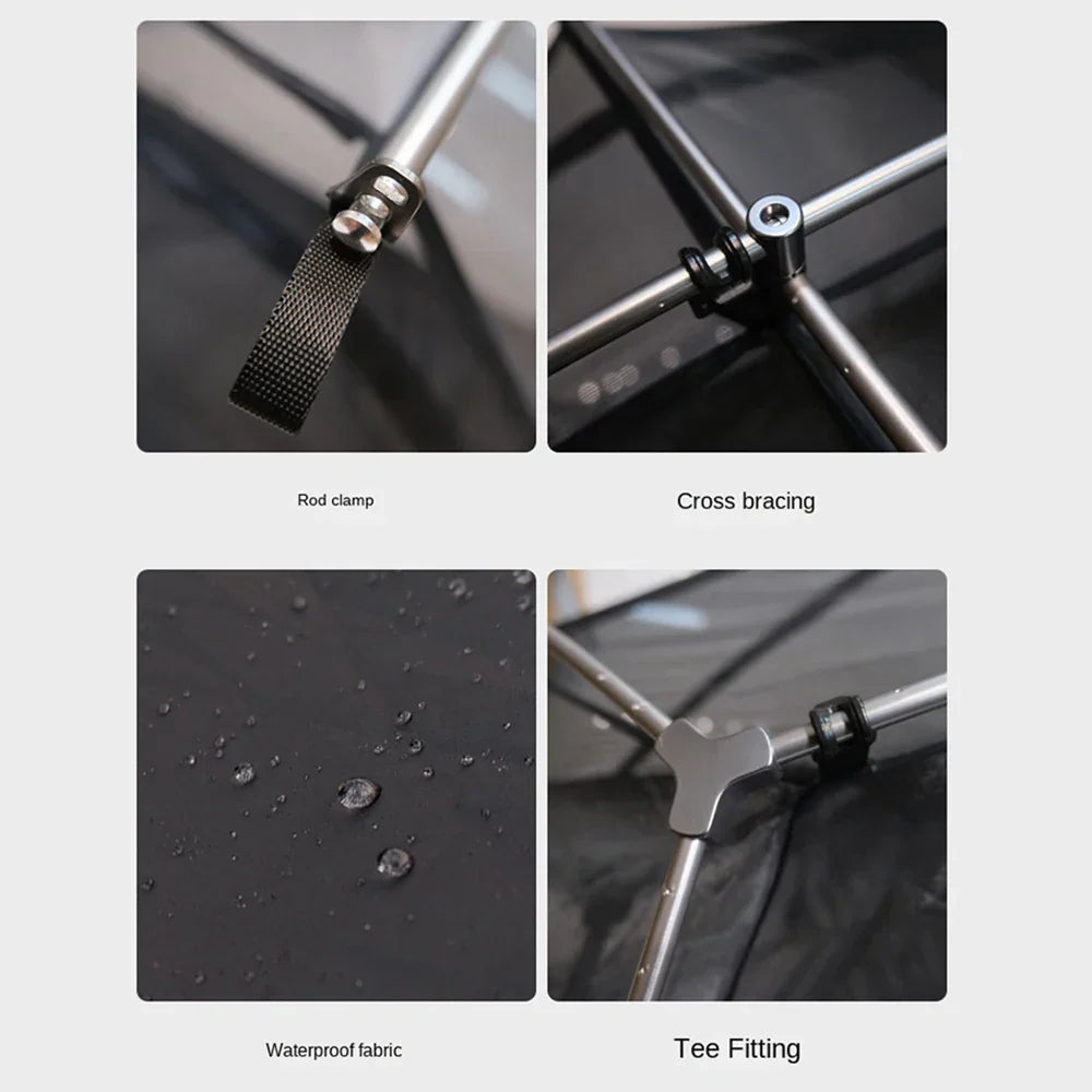 Portable One-Person Inner Tent for Camping Bed Black Tents - Tophatter Daily Deals