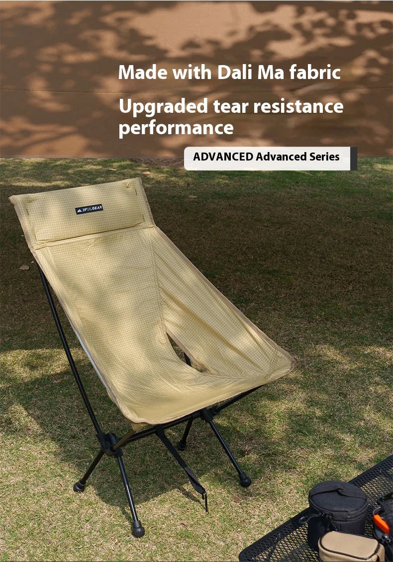 Portable Ultralight Camping Chair Khaki Camp Furniture - Tophatter Daily Deals