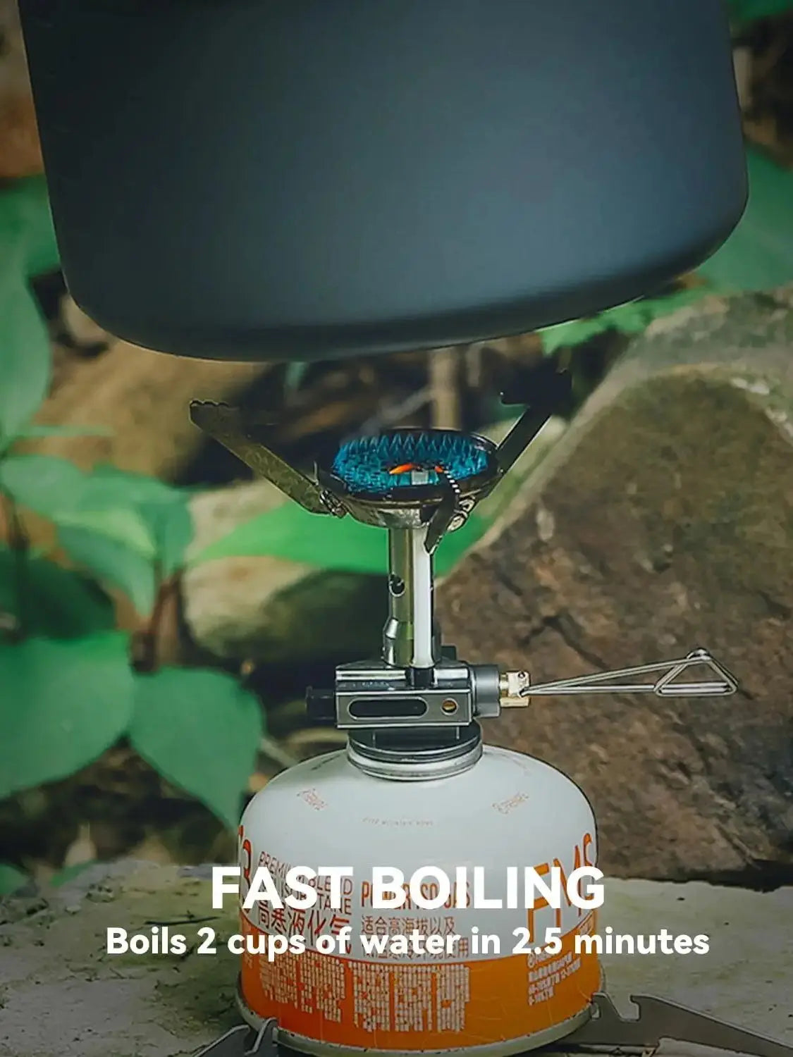 Pressure-Regulator Propane Camping Stove Silver Camp Cooking - Tophatter Daily Deals