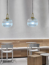 Japandi Glass Pendant Light Japanese Nordic Hanging Lamp Warm - Tophatter Daily Deals