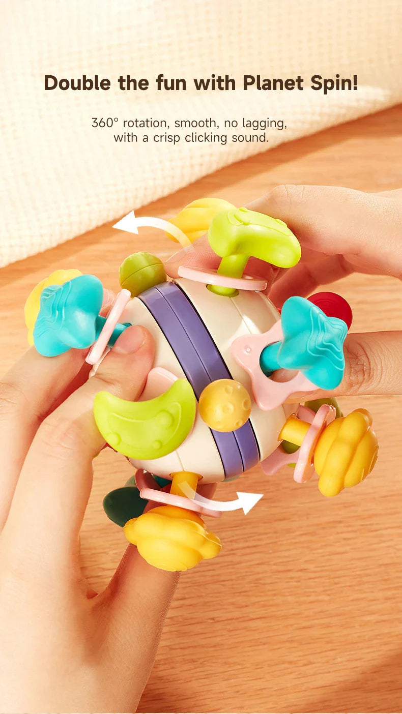 Baby Teether Rattle Hand Grip Sensory Ball Toy Newborn - Tophatter Daily Deals