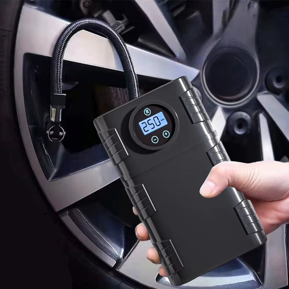 Portable 120 PSI Cordless Air Compressor – Tire Inflator for Car, Bike & Motorcycle Automotive - Tophatter Daily Deals