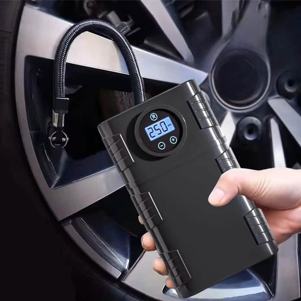 Portable 120 PSI Cordless Air Compressor – Tire Inflator for Car, Bike & Motorcycle Automotive - Tophatter Daily Deals