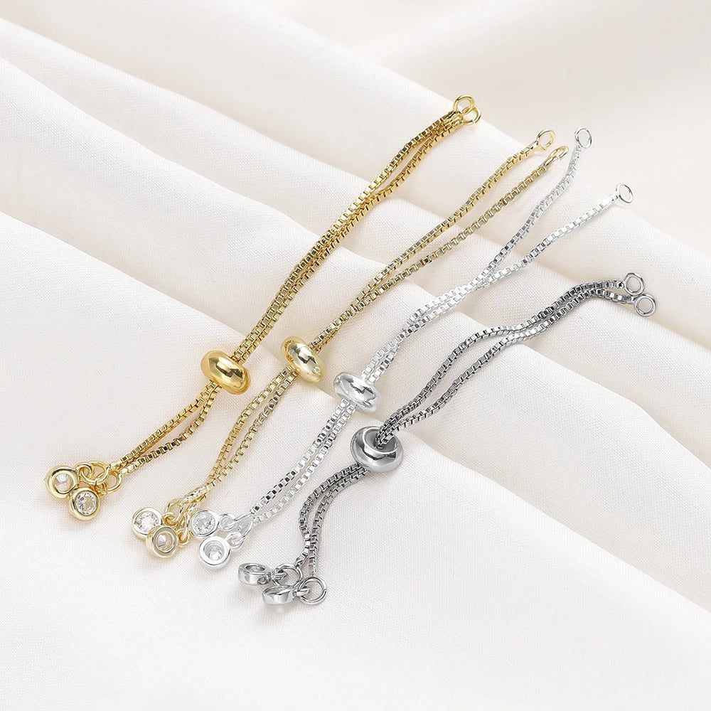 Adjustable Slider Chains For DIY Bracelet Making Accessories - Tophatter Daily Deals