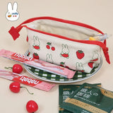 Miffy Strawberries Canvas Pencil/Cosmetic Case Animals - Tophatter Daily Deals