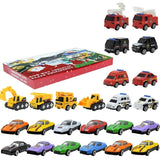 Advent Calendar Car Toys Box Kids 24 Day Christmas Gift - Tophatter Daily Deals