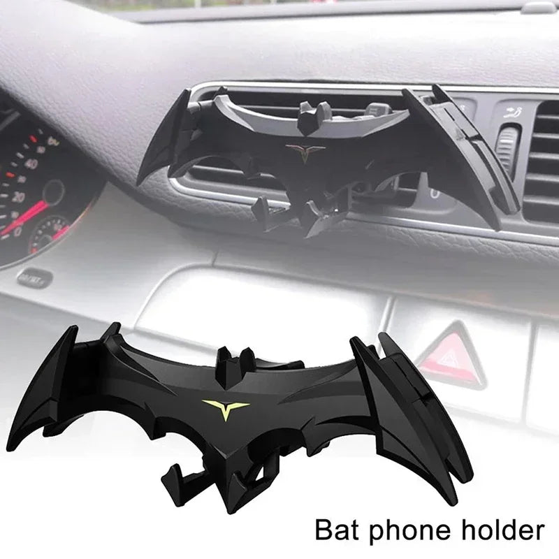 Bat Car Mobile Phone Holder Car Air Outlet Mobile Phone Holder Navigation Support for 4-6.5 Inch Devices Creative Car Interior - Tophatter Daily Deals