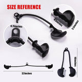 Rope Pulldown Attachment Cable Handle Black Fitness - Tophatter Daily Deals