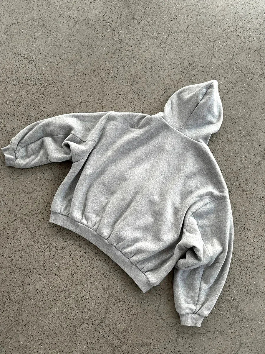 Oversized Cozy Women's Zip Hoodie - Boxy Cut, Cotton - Tophatter Daily Deals