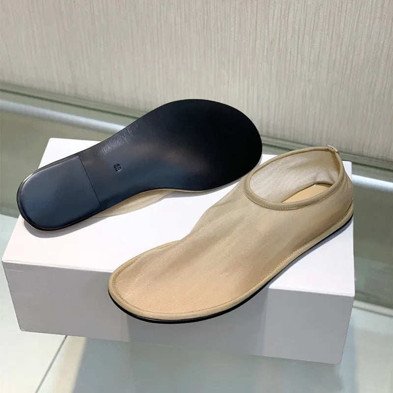 Breathable Women Mesh Ballet Flats - Slip On, For Summer - Tophatter Daily Deals